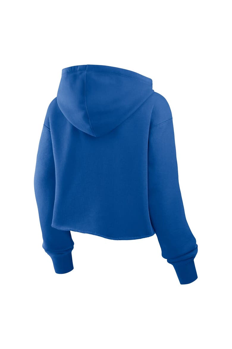 Women's Fanatics Royal Seattle Seahawks Oversized Hometown Heritage Cropped Hoodie, Alternate, color, Royal