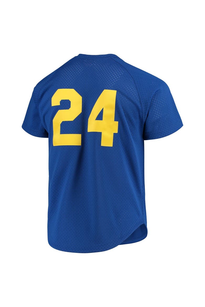 Men's Mitchell & Ness Ken Griffey Jr. Royal Seattle Mariners Cooperstown Mesh Batting Practice Jersey, Alternate, color, Royal