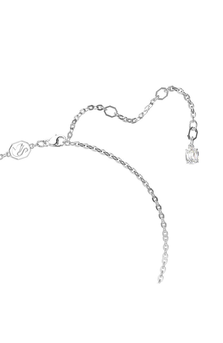 Swarovski Insigne Pavé Zirconia Cross Pendant Necklace, Alternate, color, Silver