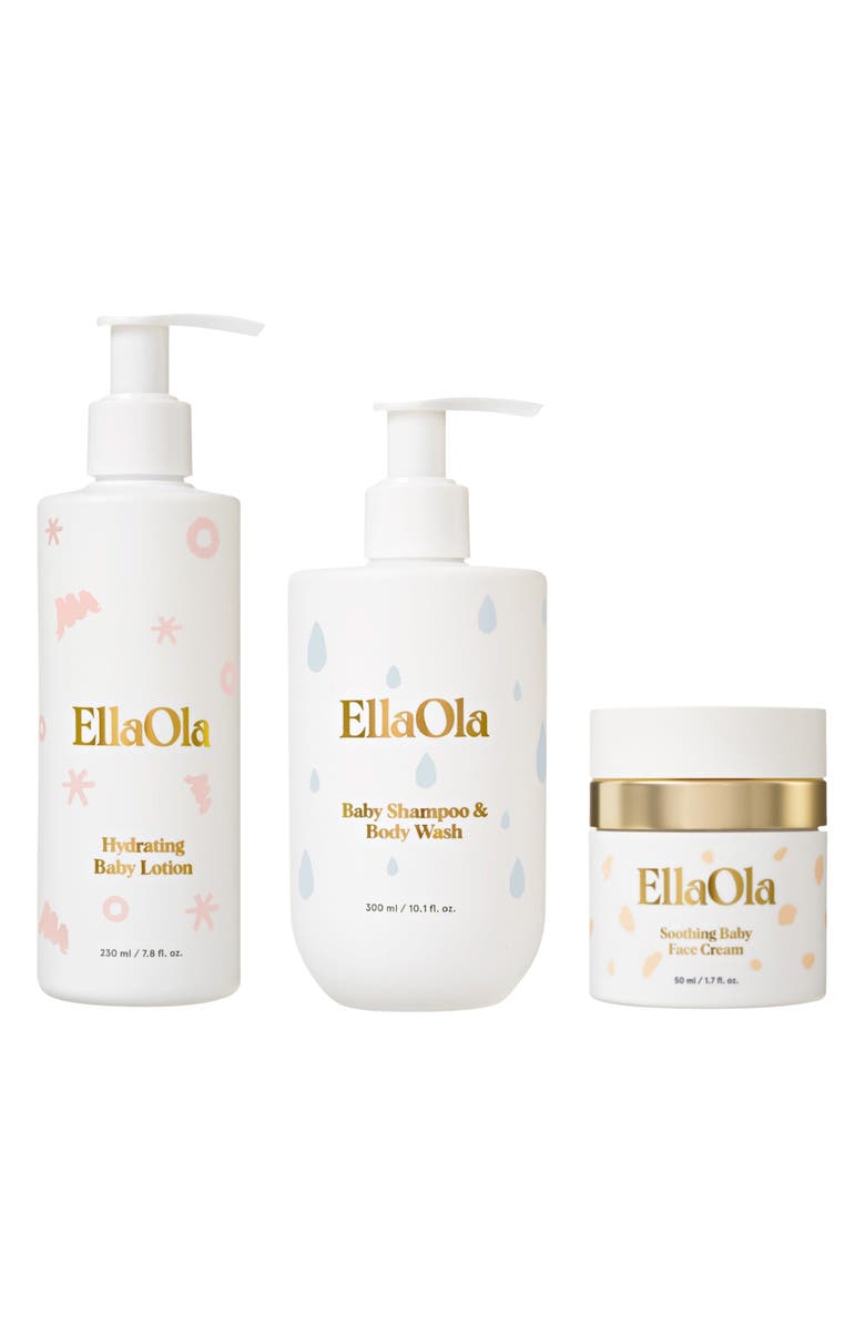 EllaOla The Basics 3-Piece Skincare Bundle, Main, color, White
