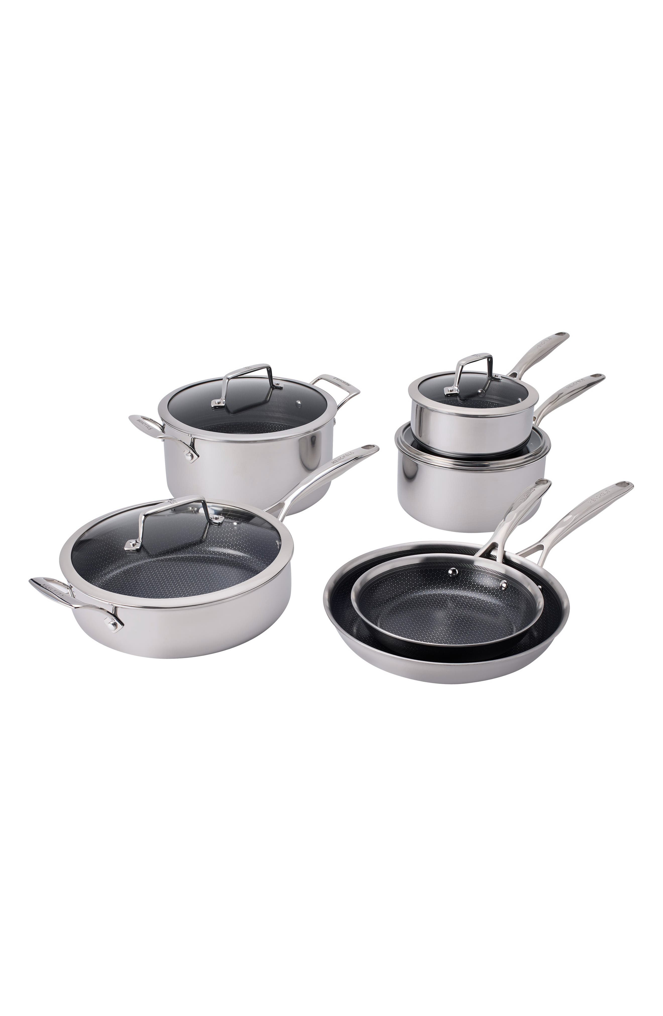Paradigm 10-Piece Ceramic Stainless Steel Cookware Set