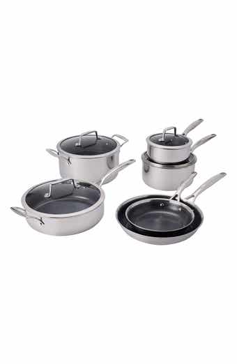 Paradigm 10-Piece Ceramic Stainless Steel Cookware Set