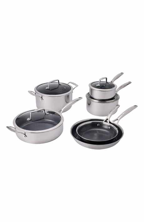 Paradigm 10-Piece Ceramic Stainless Steel Cookware Set