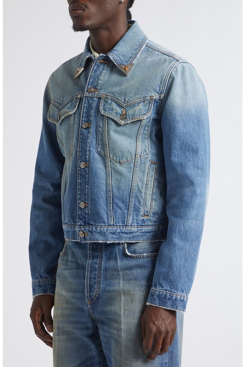 Denim Jacket, Alternate, color, MEDIUM BLUE