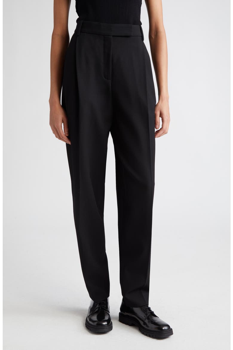 Bacall Cotton Twill Pants, Main, color, BLACK