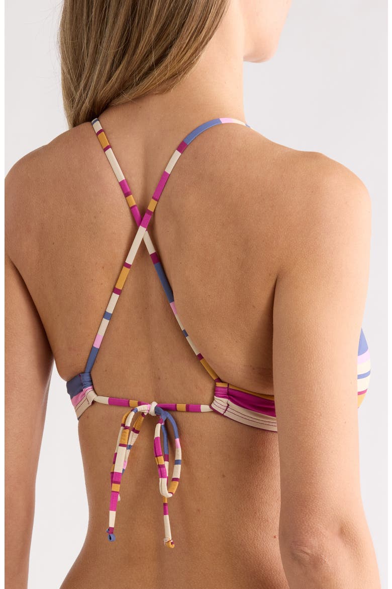 Sunset Swells Triangle Swim Bralette, Alternate, color, BERRY MULTI