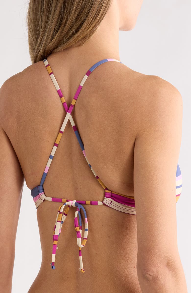 Roxy Sunset Swells Triangle Swim Bralette, Alternate, color, 