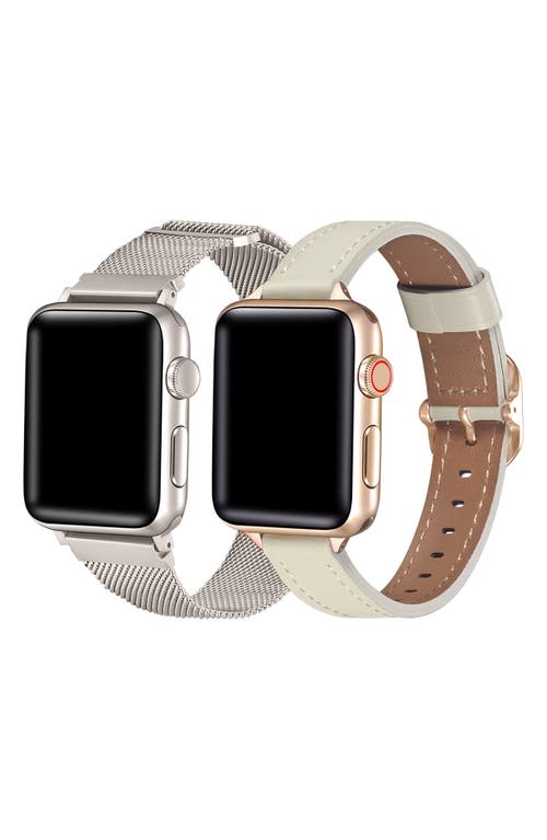 The Posh Tech Assorted 2-pack Apple Watch® Watchbands In White