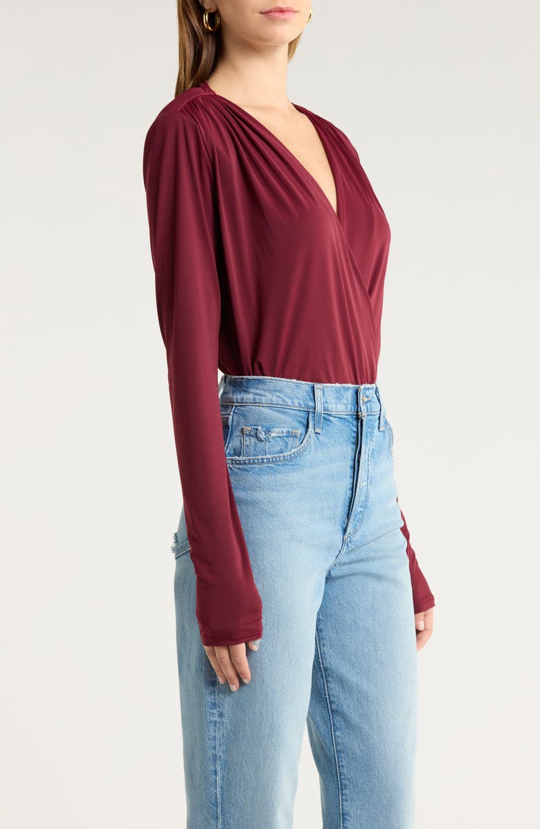 Favorite Daughter The Slinky Date Bodysuit, Alternate, color, Vino