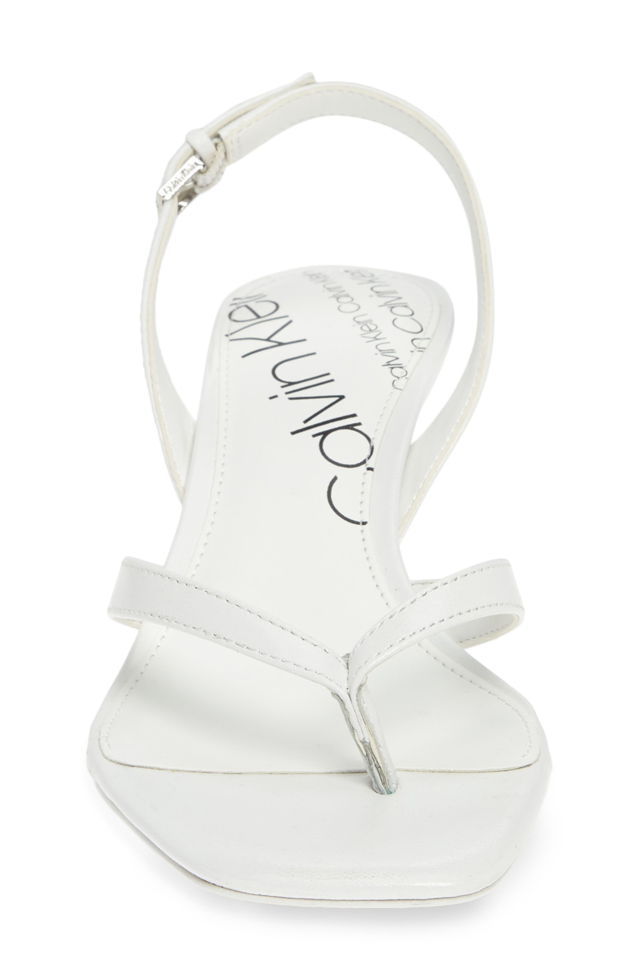 Monty Thong Sandal, Alternate, color, WHITE LEATHER