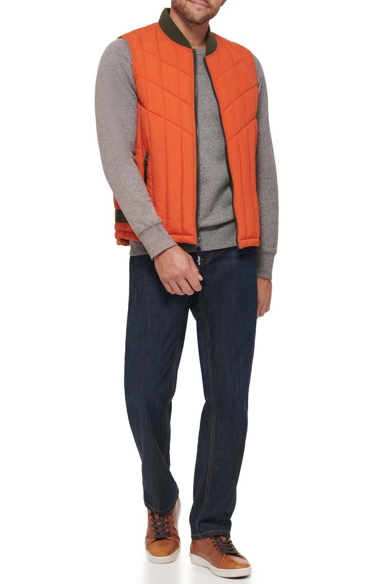 Levi's<sup>®</sup> Water Resistant Quilted Vest, Alternate, color, Orange