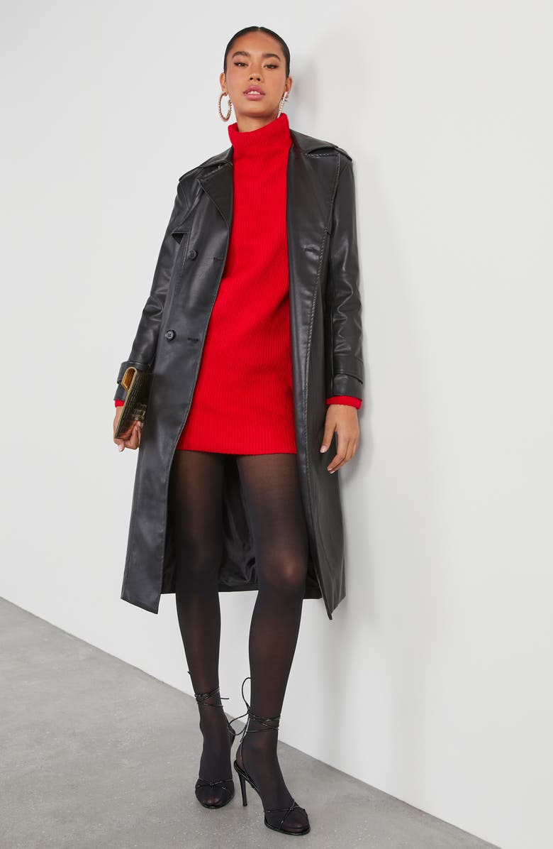 VICI Collection Uptown Turtleneck Long Sleeve Sweater Dress, Alternate, color, 