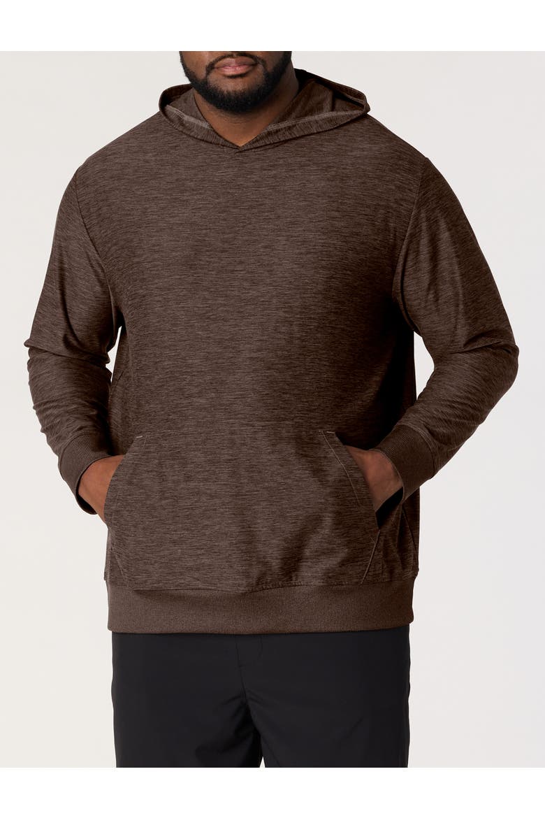 Big & Tall Lightweight Versatility Hoodie, Main, color, BROWN MARL