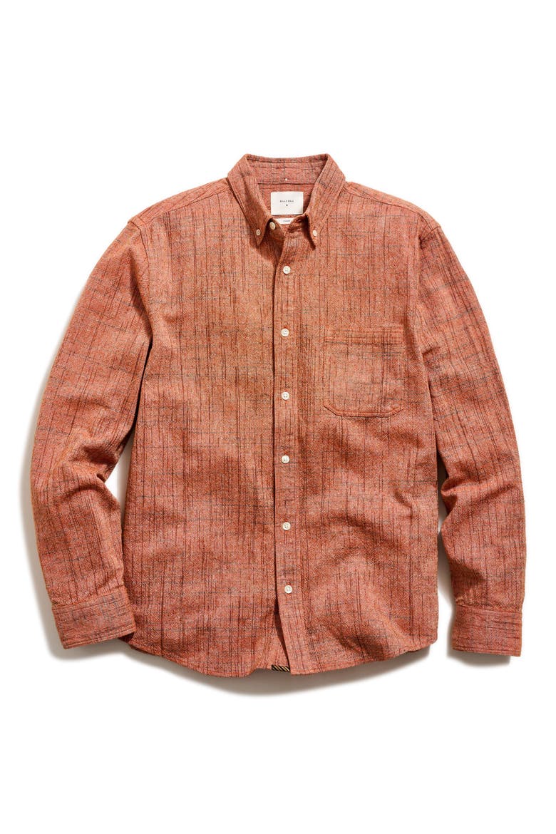 Slub Weave Tuscumbria Button-Down Shirt, Alternate, color, DESERT SUN MULTI