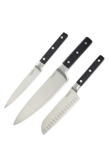 Berghoff Dina Gene 3-piece Knife Set In Black/silver
