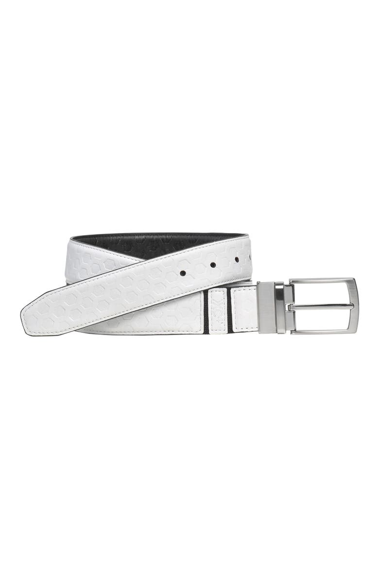 XC4 Reversible Waterproof Leather Golf Belt, Main, color, WHITE/BLACK