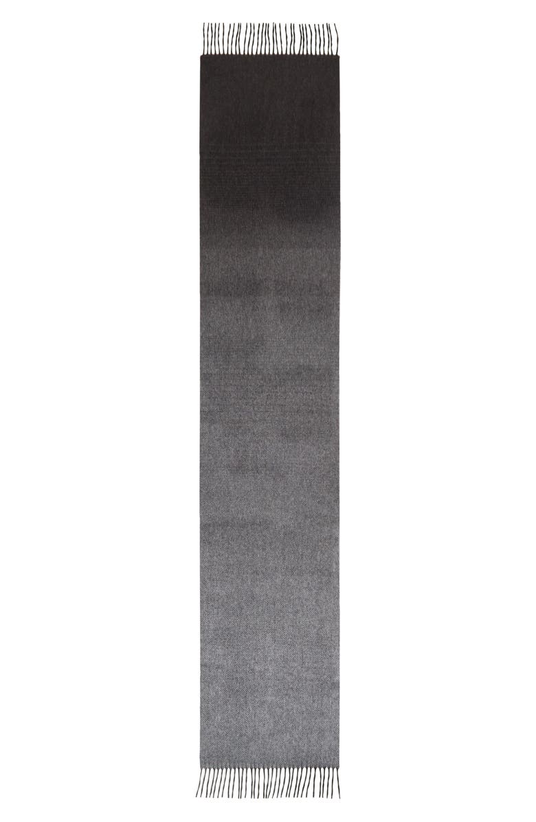 Andrew Stewart Ombré Herringbone Cashmere Scarf, Alternate, color, 
