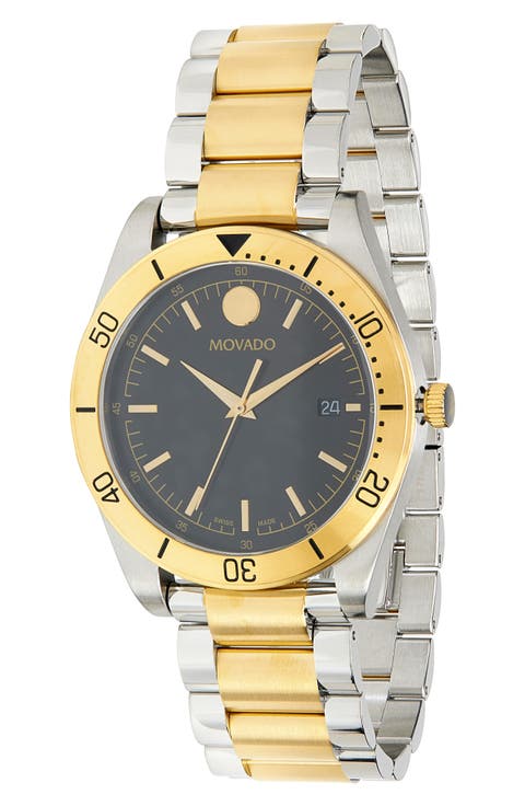 Sportivo Two-Tone Bracelet Watch, 41mm
