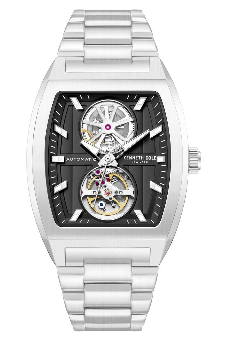 The Milford Tonneau Open Heart Automatic Bracelet Watch, 40mm x 52.5mm video