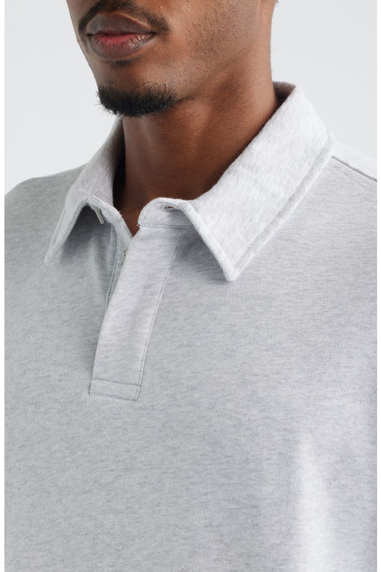 Polo Sweatshirt, Alternate, color, GREY MELANGE