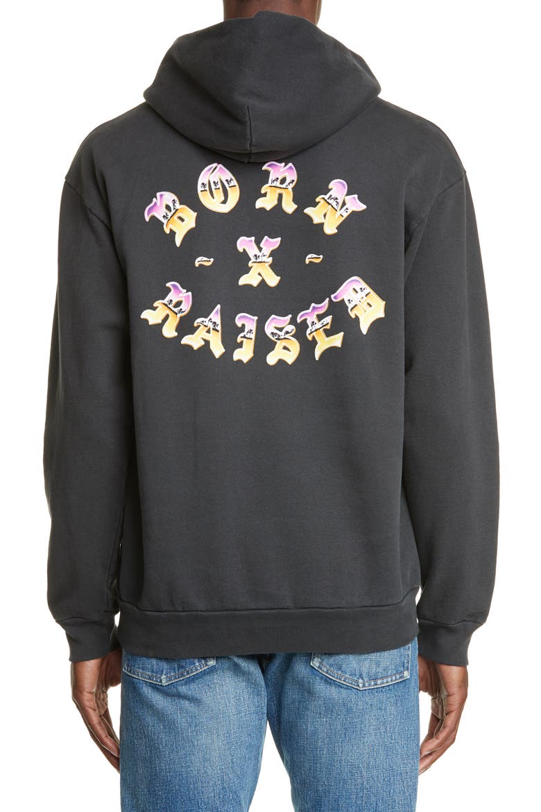Sunset Rocker Hoodie (Nordstrom Exclusive), Alternate, color, BLACK