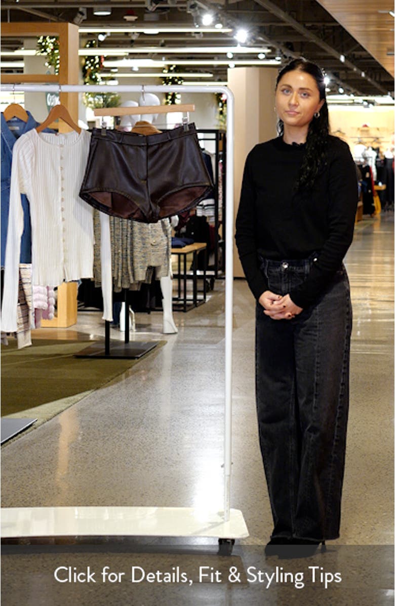 Ellis Faux Leather Shorts, sales video thumbnail