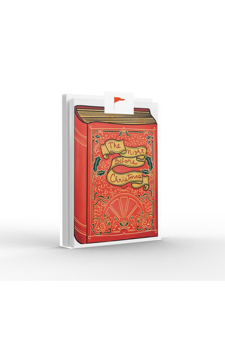 The Night Before Christmas Book Greeting Card Pack Set, Main, color, Multi-Pack