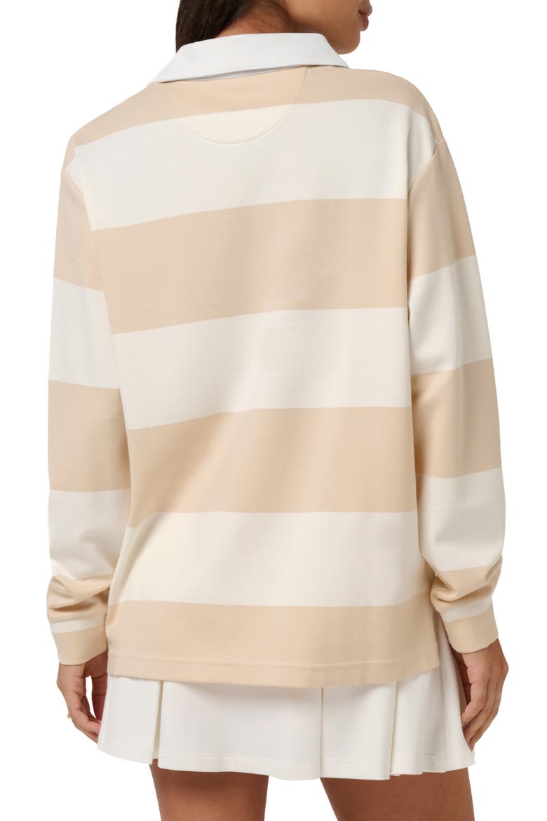 Striped Performance Rugby Polo, Alternate, color, BRAZILIAN SAND STRIPE