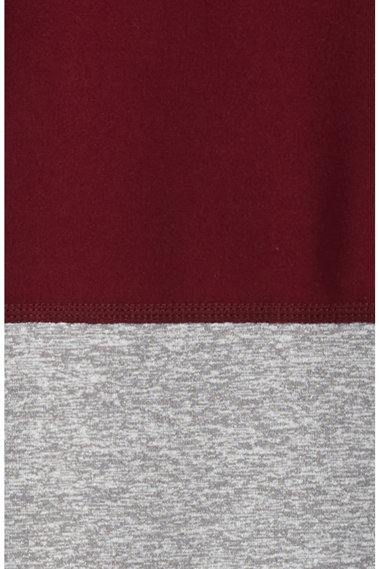 Tricolor Performance Leggings, Alternate, color, BURGUNDY MAVEN