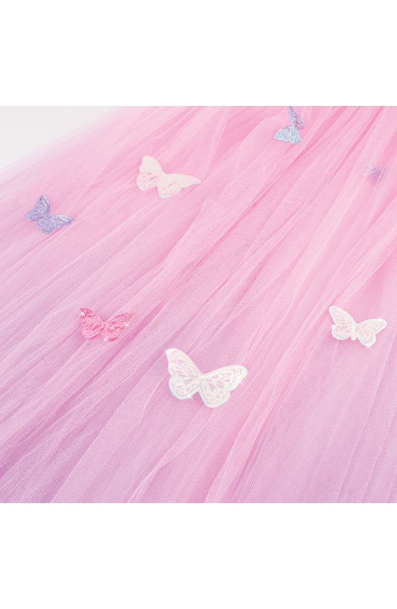 Three Cheers For Girls Butterfly Ombre Bed Canopy with Pink & Purple Shimmering Butterflies Kit, Alternate, color, Multicolored