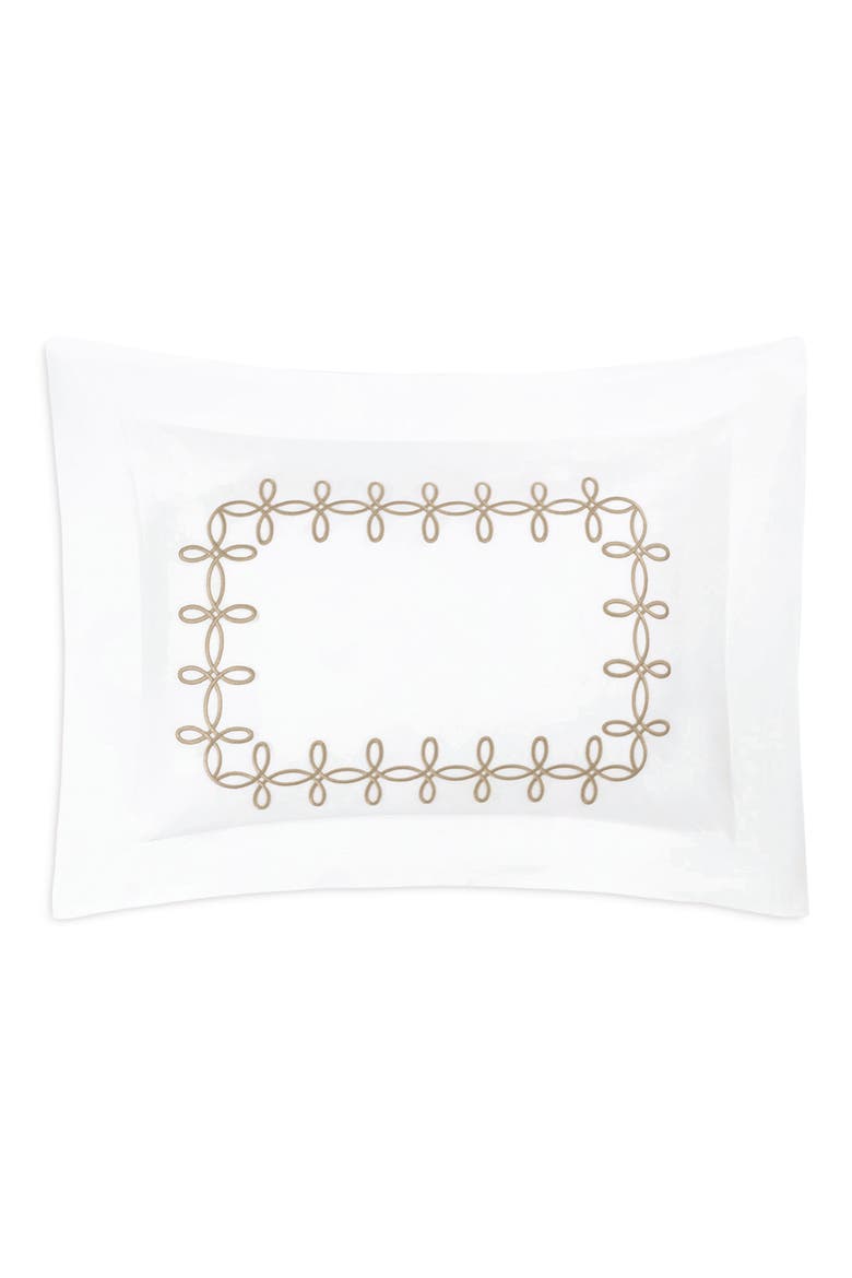 Gordian Knot Egyptian Cotton Percale Pillow Sham, Main, color, TRUFFLE