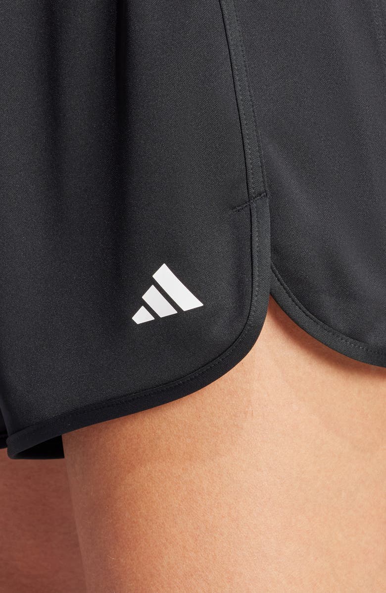 adidas Pacer High Waist Knit Shorts, Alternate, color, 