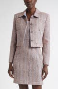 ST. JOHN Naomi Crop Tweed Jacket