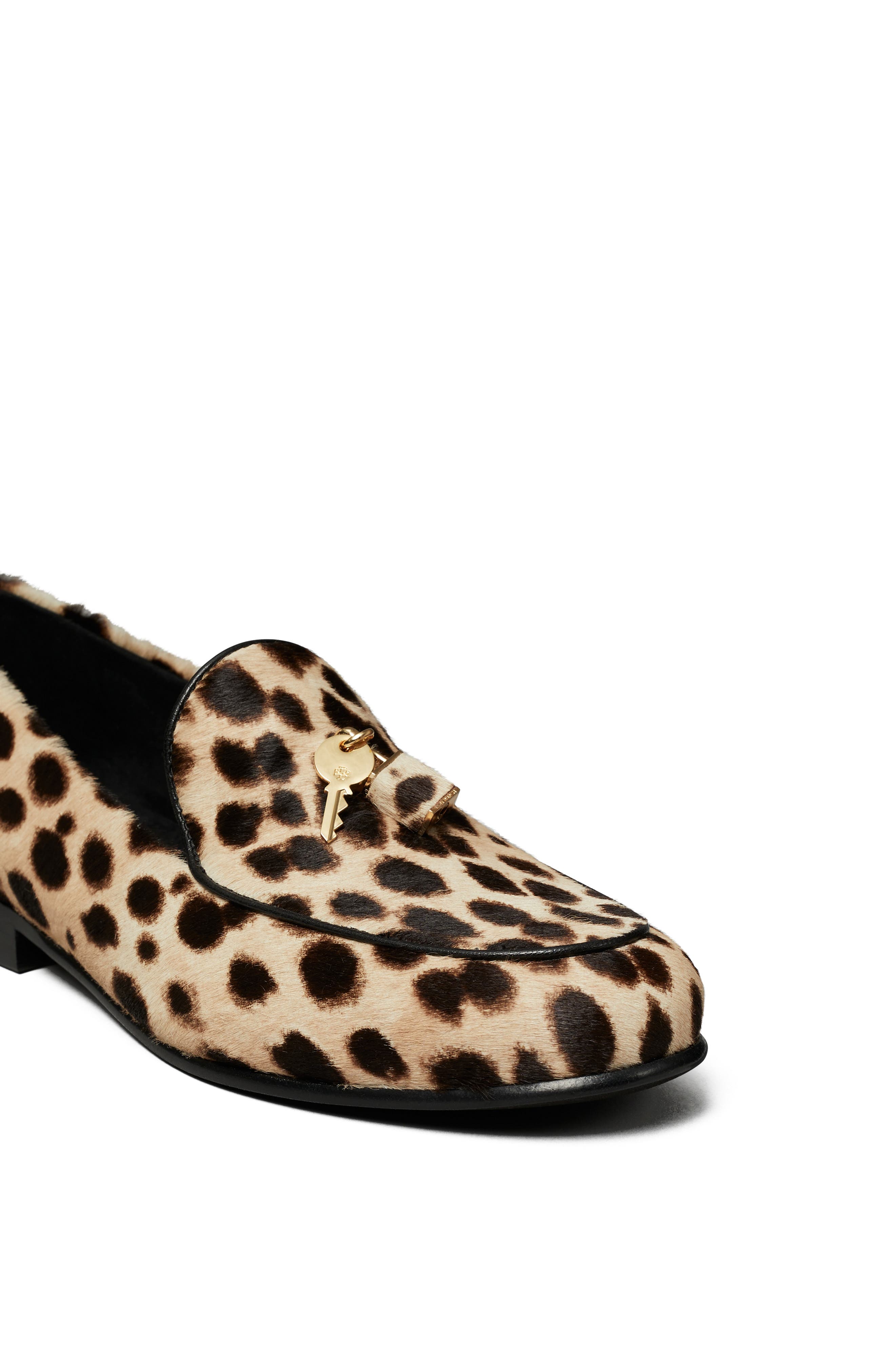 Lock Smoking Slipper, Alternate, color, PRINTED CHEETAH SPOT CALF HAIR