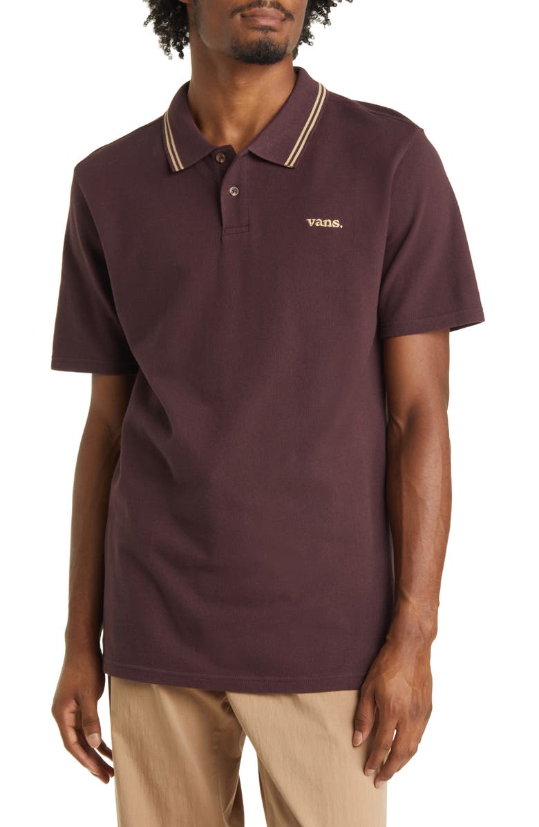 Vans Halecrest Tipped Polo, Main, color, 