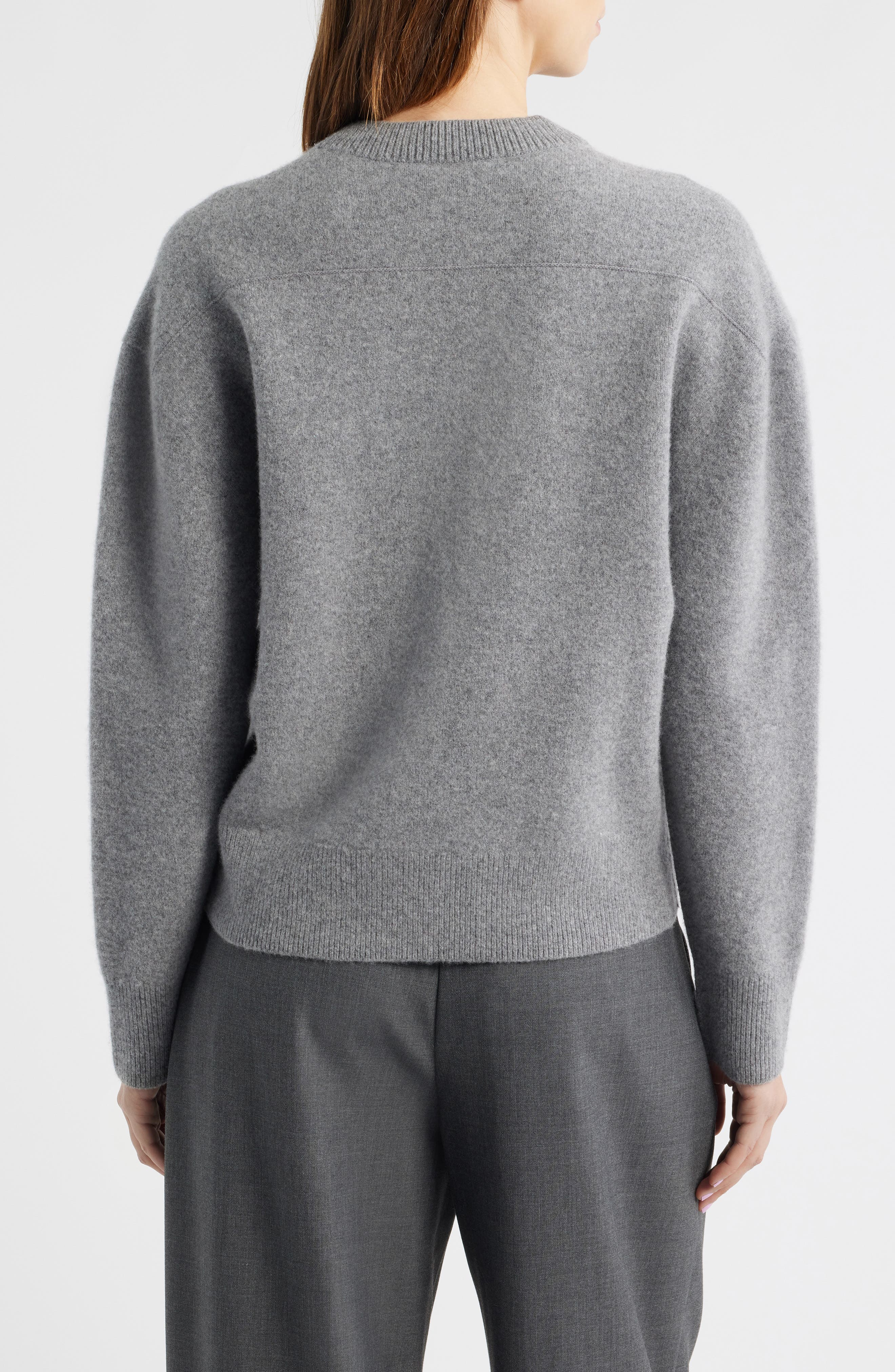 Wool Blend V-Neck Sweater - image 2