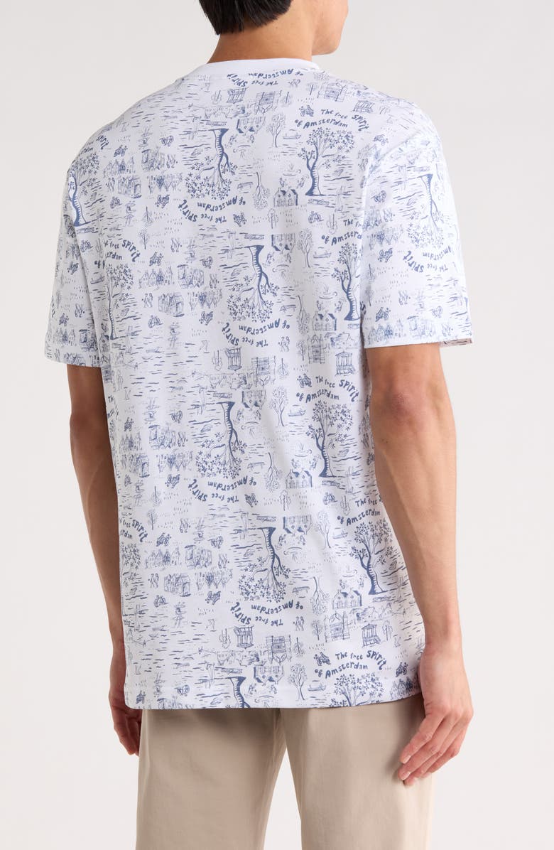 Scotch & Soda Landscape Graphic T-Shirt, Alternate, color, Bright White