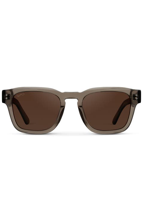 Wayne - 50mm Rectangular Polarized Sunglasses