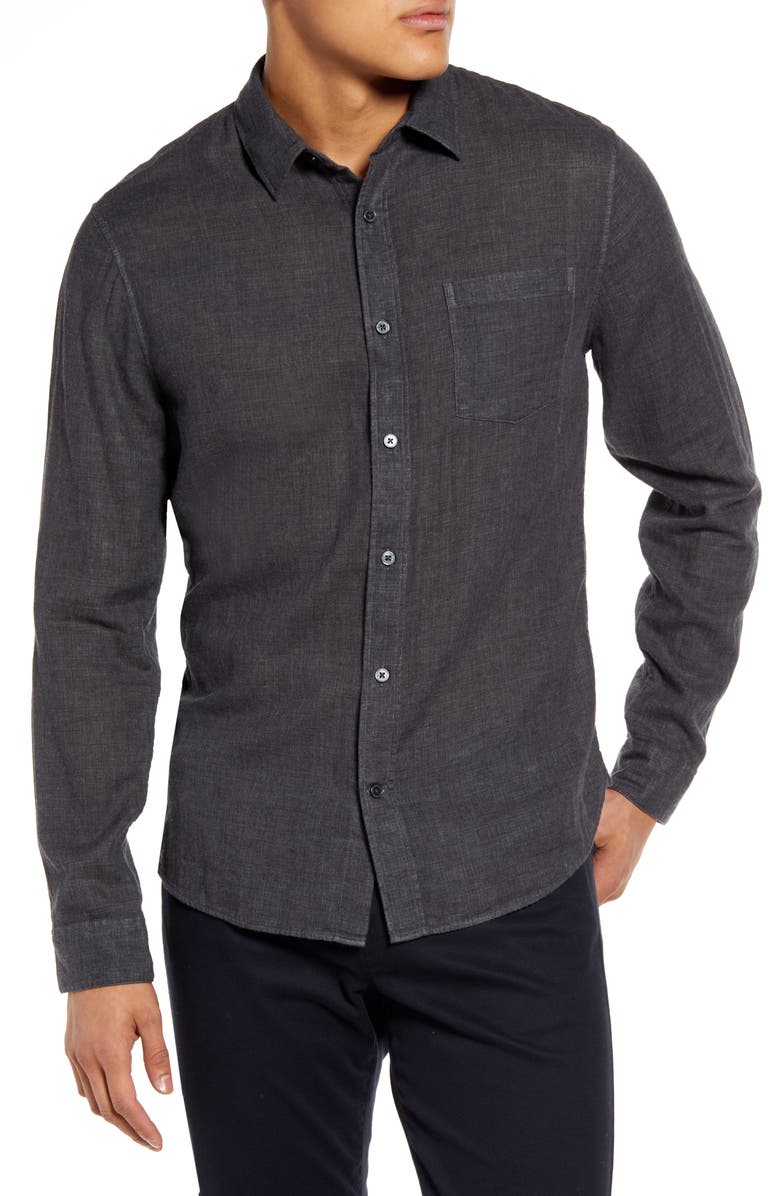 Vince Regular Fit Double Face Button-Up Shirt, Main, color,