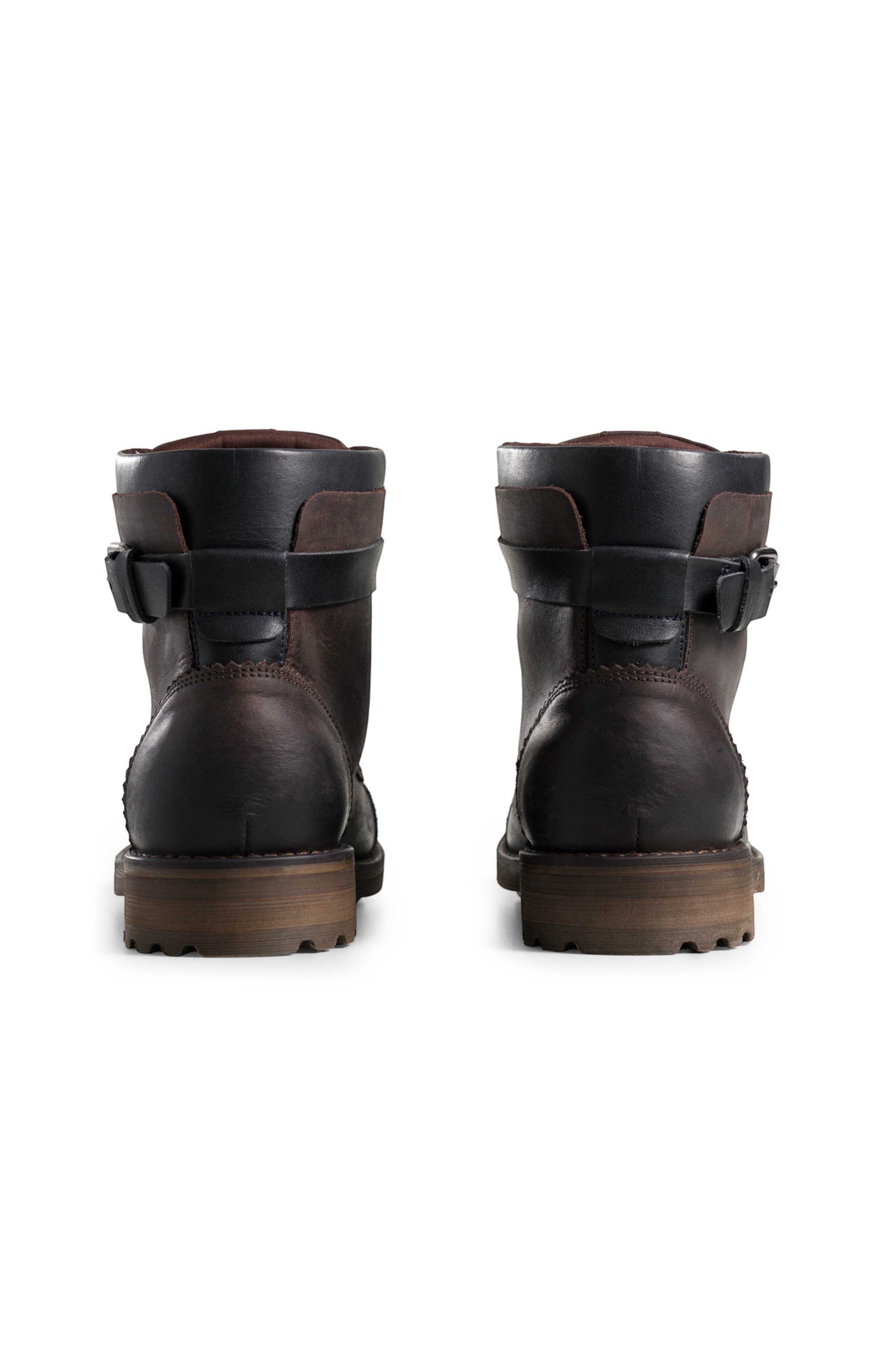 Velez Top Grain Leather Boots For Men Vintage Ankle Boot, Alternate, color, Dark Brown