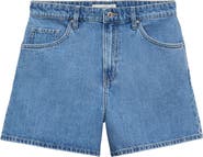 MANGO Zoey High Waist Denim Shorts