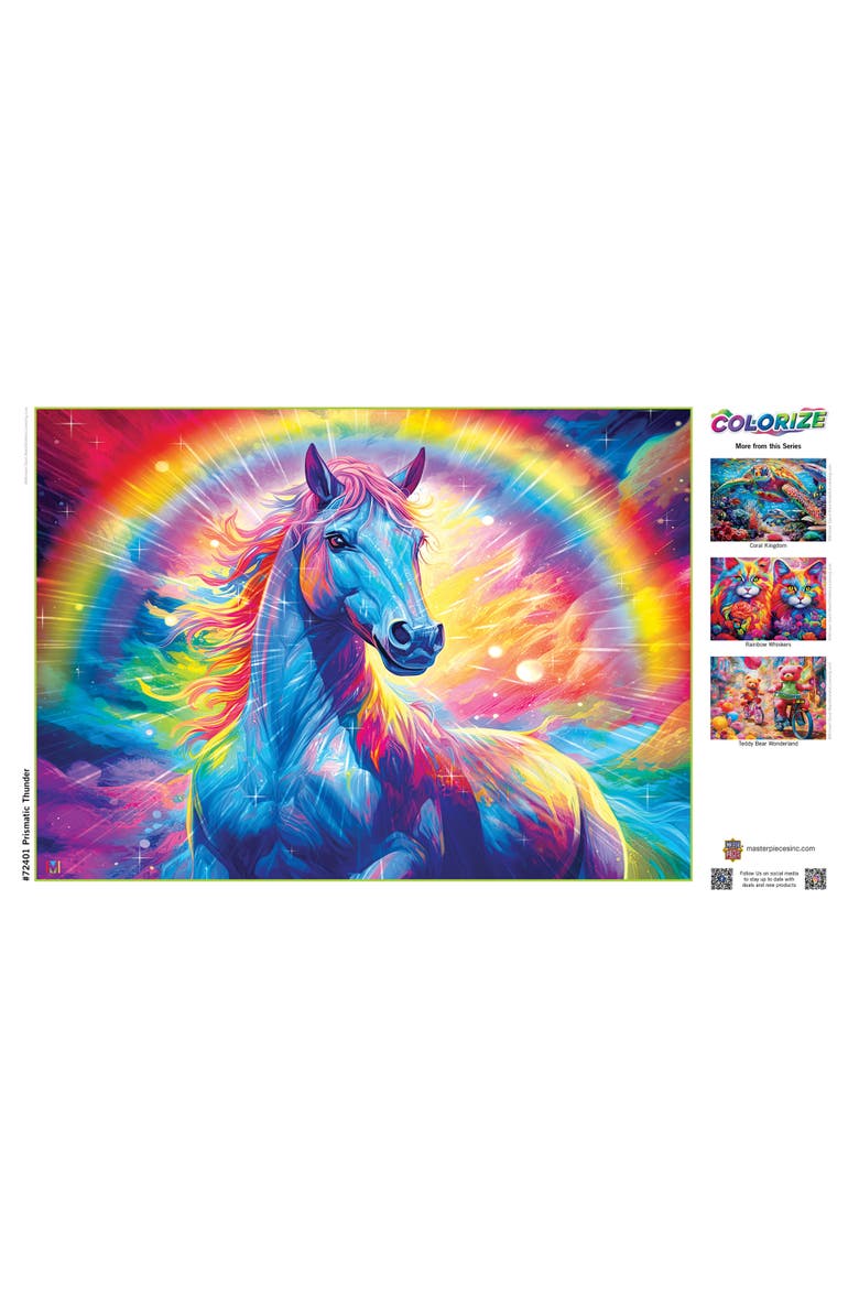 Prismatic Thunder 1000 Piece Puzzle, Alternate, color, Multicolor