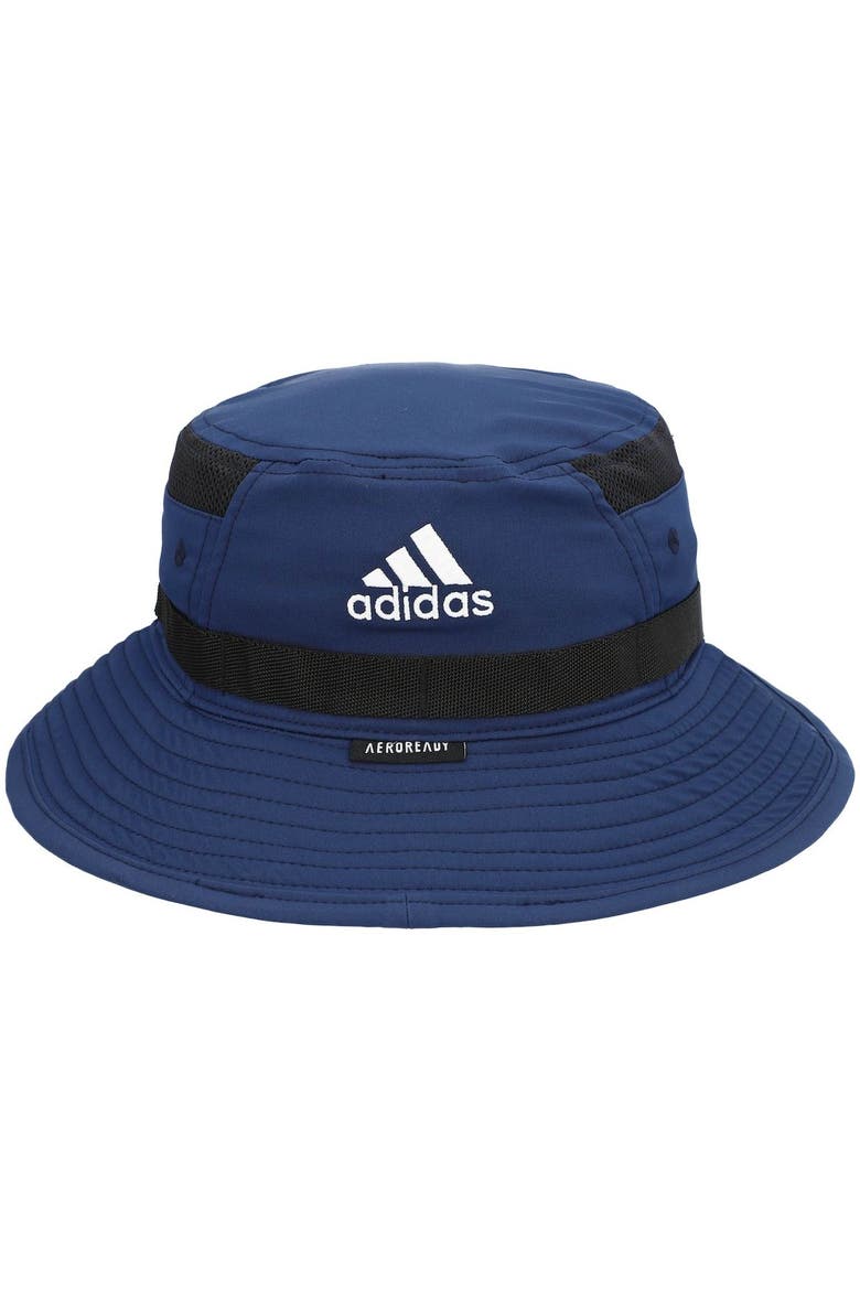 Men's adidas Navy Georgia Tech Yellow Jackets 2021 Sideline AEROREADY Bucket Hat, Alternate, color, Navy