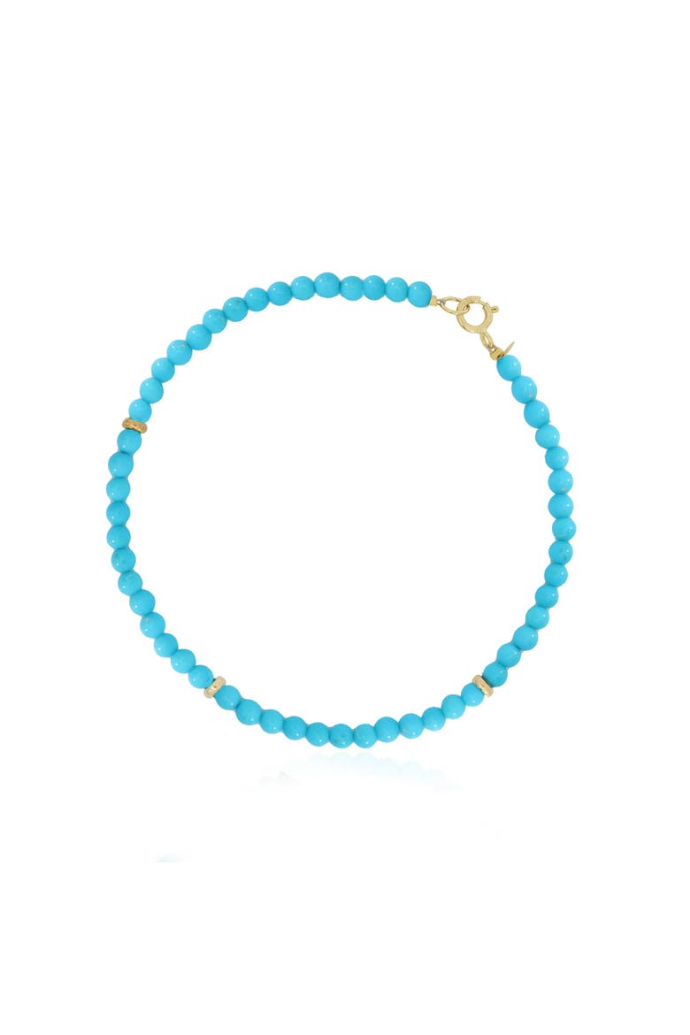 Turquoise Round Bead Bracelet, Main, color, Turquoise