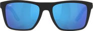 Costa Del Mar Mainsail 55mm Mirrored Polarized Rectangular Sunglasses