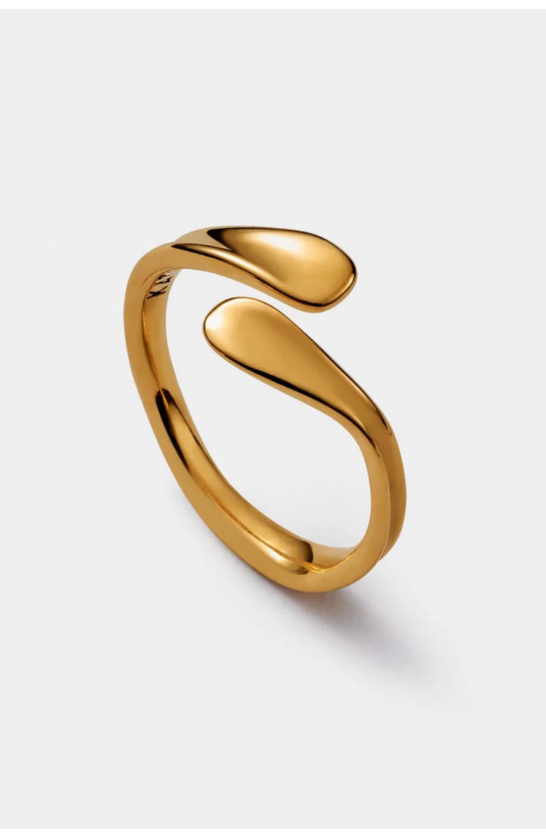 Katie Loxton Molten Luxe Waterproof Gold Wrap Ring, Alternate, color, Gold