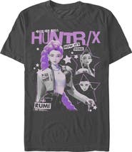 KPop Demon Hunters Men's KPop Demon Hunters Pop Star Huntrix Rumi Graphic T-Shirt