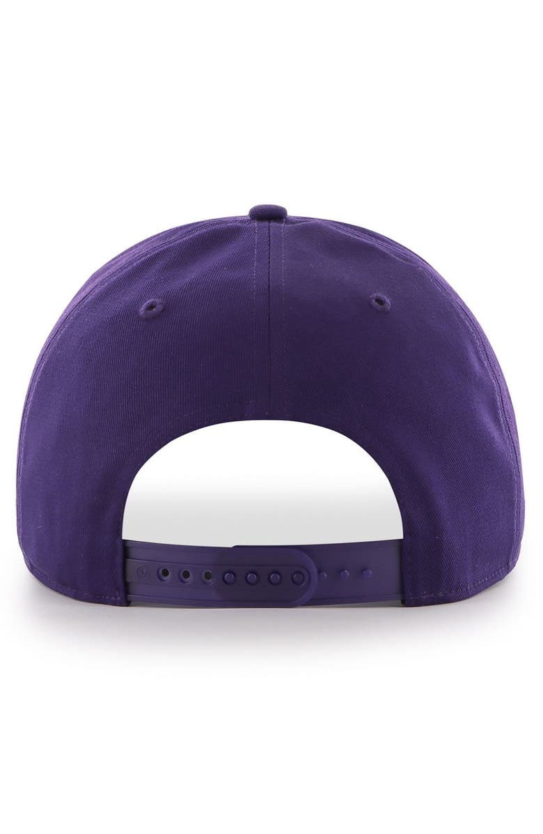 '47 Men's '47 Purple LSU Tigers Local Hitch Snapback Hat, Alternate, color,