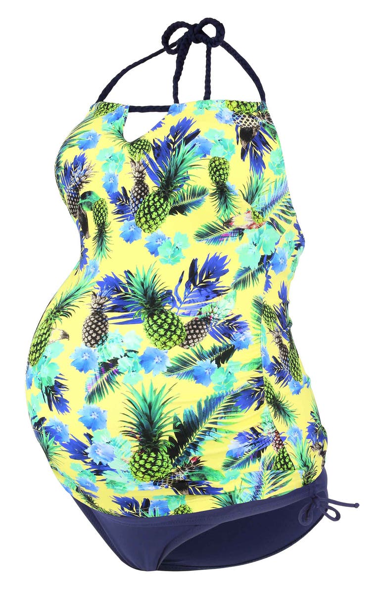 Cache Coeur Aloha Tankini Maternity Swimsuit, Alternate, color, 