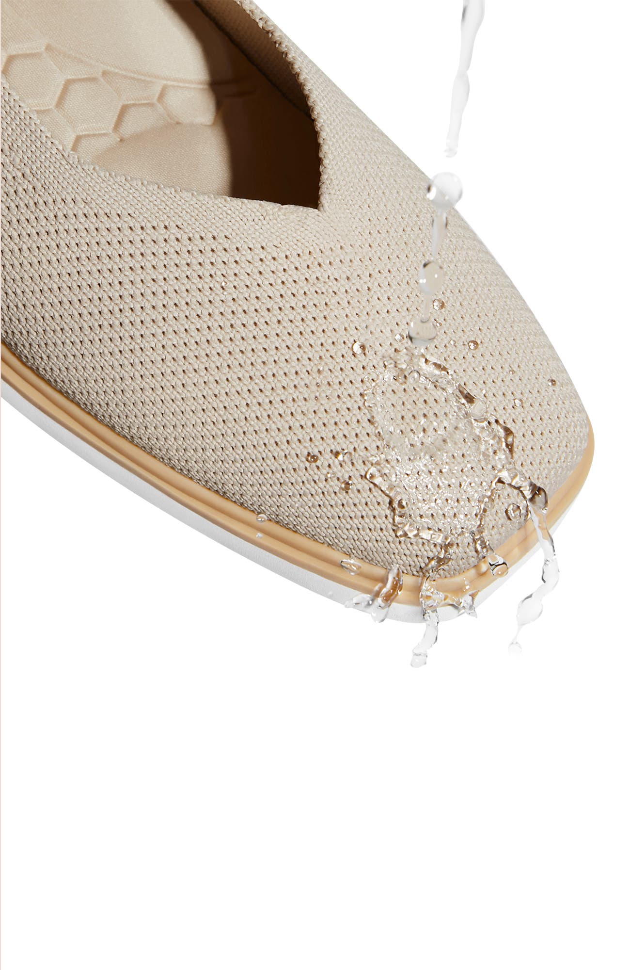 Mabel Square-Toe All-Day Standing Flats, Alternate, color, Almond